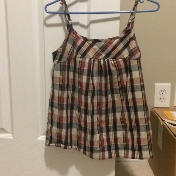 Lucky Brand Plaid Tank Top Size Small EUC - Picture 1 of 3